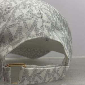 Michael Kors Gray and White Logo Cap
